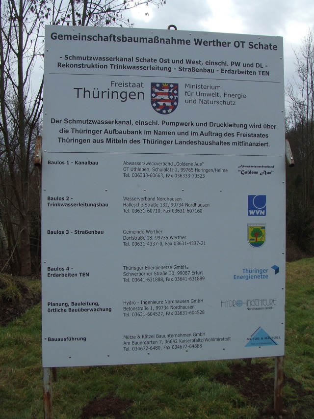 Bauschild Schate