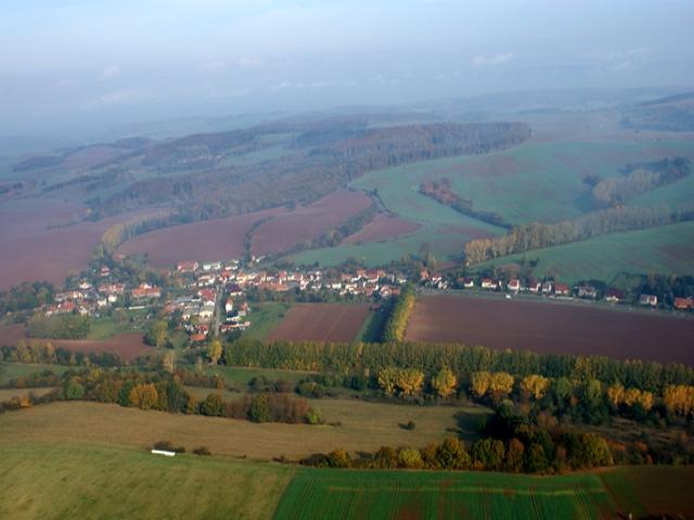 Das ist Günzerode aus der Luft